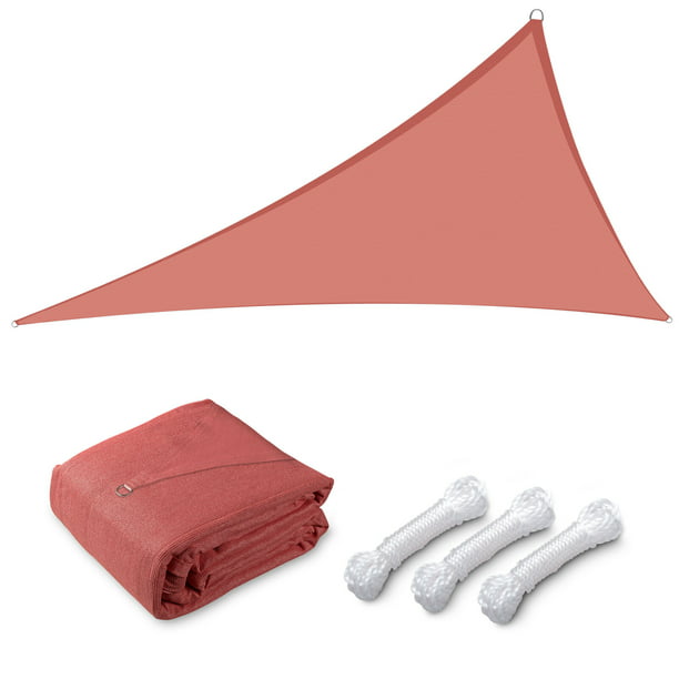 Sun Shade Sail Outdoor Canopy Top Cover UV Block Triangle Square Rectangle Red